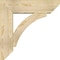 Ekena Millwork Thorton Slat Rough Sawn Bracket w/ Offset Brace, Douglas Fir, 8"W x 28"D x 28"H BKT0806X28X28THR06RDF - alternate 3